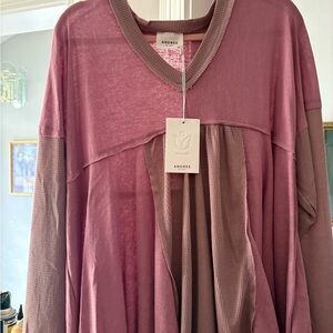 New ANDREE BY UNIT Mauve Knit Sweater